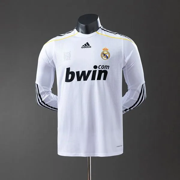 Camiseta de fútbol Real Madrid 2009/10 LOCAL MANGA LARGA VERSION JUGADOR